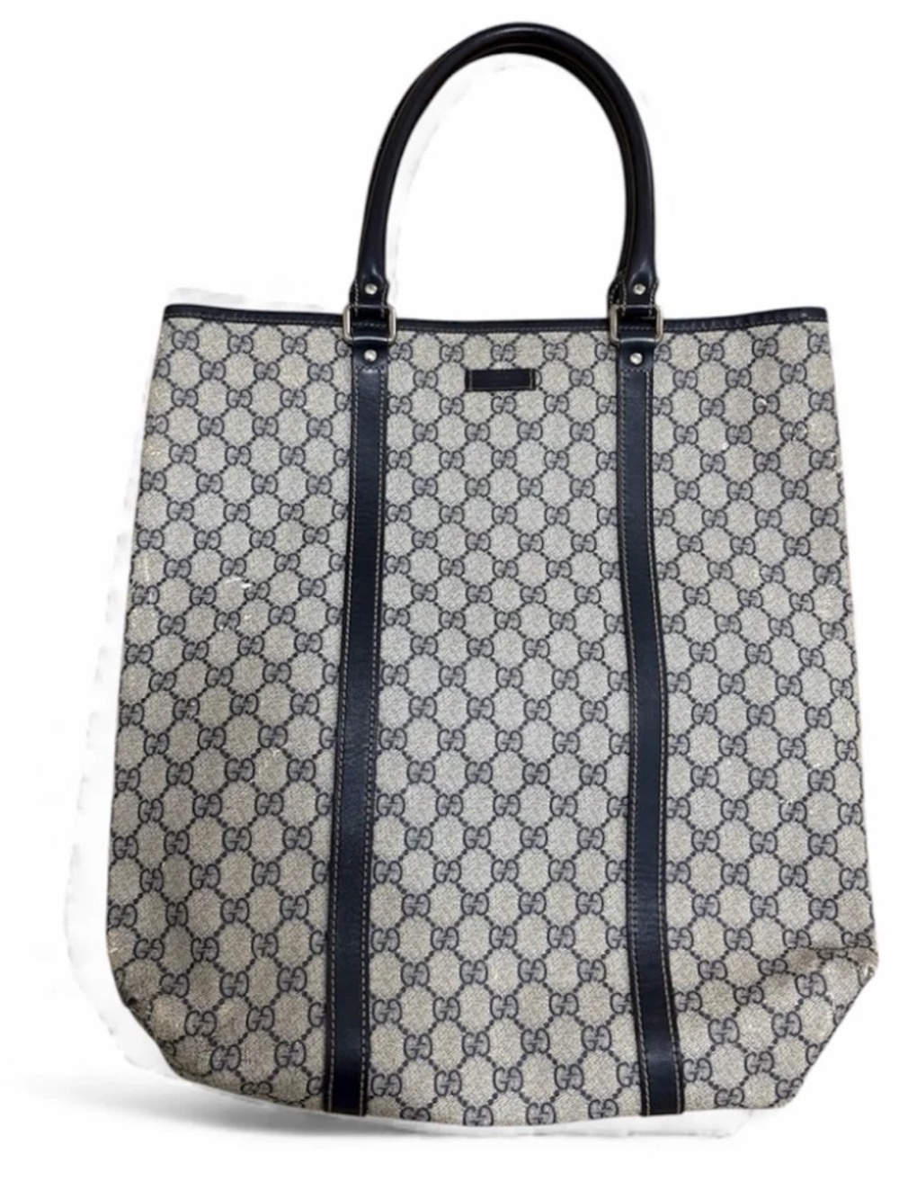 GUCCI Supreme Joy Vertical Tote Navy Blue
